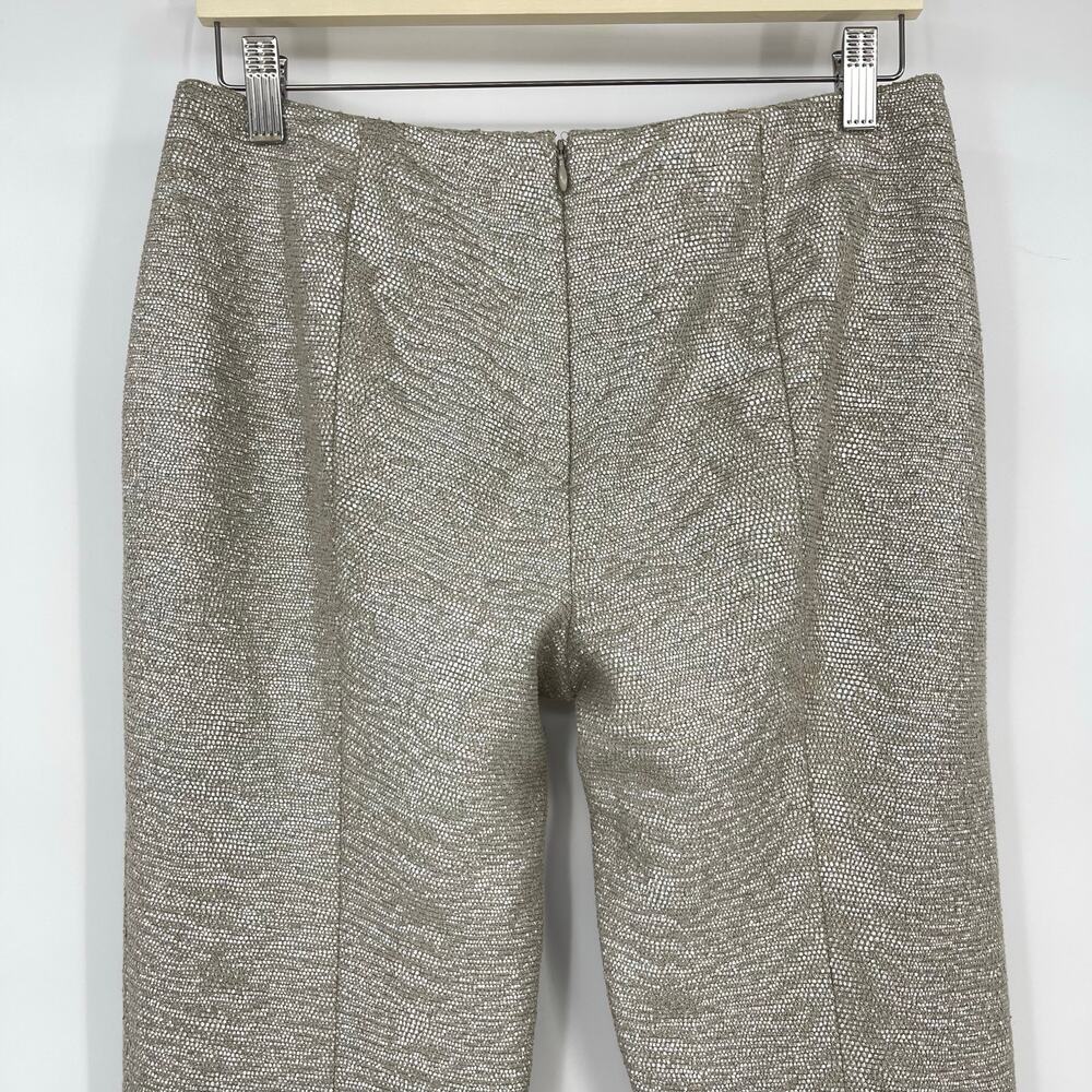 Zimmermann | NWT Coaster Metallic Split Pants in Champagne Silver Size 1 / US 6 - Picture 10 of 14